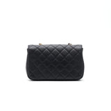 Chanel 19B Matelasse Black Mini Flap Bag