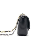 Chanel 19B Matelasse Black Mini Flap Bag