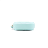 Chanel 19C Cavier Round Coin Purse Tiffany Blue