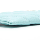 Chanel 19C Caviar Phone &  holder Tiffany Blue