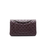 Chanel Medium cavier Classical double flap burgundy with