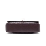 Chanel Medium cavier Classical double flap burgundy with