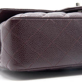 Chanel Medium cavier Classical double flap burgundy with