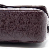 Chanel Medium cavier Classical double flap burgundy with