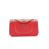 Chanel Python Skin Classic Medium Double Flap with