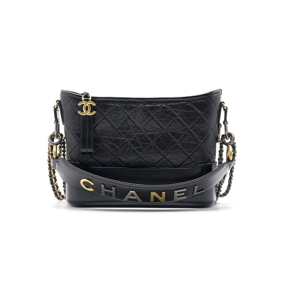 Chanel's Gabrielle Hobo Handbag with Top Handle New Medium