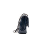Chanel Classic Medium Double Flap Patent Leather Dark Navy with