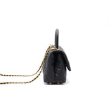 Chanel Caviar Quilted Mini Coco Handle Flap Black with