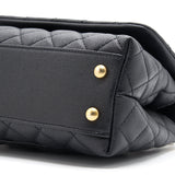 Chanel Caviar Quilted Mini Coco Handle Flap Black with