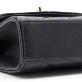 Chanel Lambskin Quilted Mini Trendy CC Chain Wallet Black