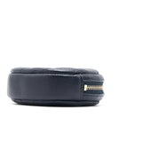 Chanel Caviar Round Coin Purse Dark Navy with L