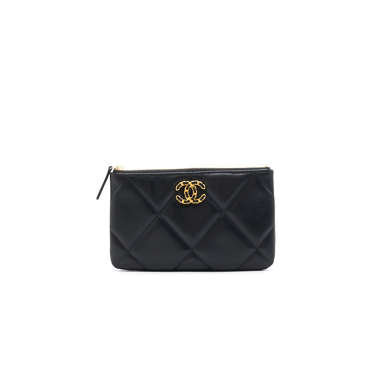 Chanel 19 Small Pouch Black
