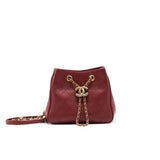 Chanel 2019 NEW YORK SAC Hobo Bag mini limited edition red