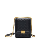 Chanel Grained Calfskin Boy Chanel Handbag
