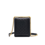 Chanel Grained Calfskin Boy Chanel Handbag