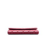 Chanel Red Quilted Leather CC Long Wallet