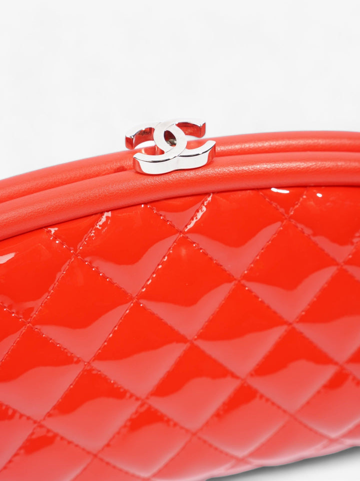 Chanel Timeless Clutch Red Patent Leather