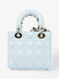 Christian Dior Lady Dior Pale Blue Lambskin Leather Small