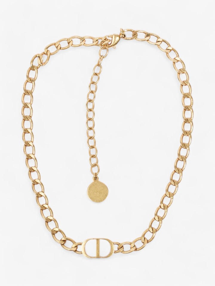 Christian Dior CD Chain Choker Gold Base Metal