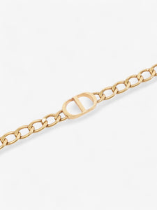 Christian Dior CD Chain Choker Gold Base Metal