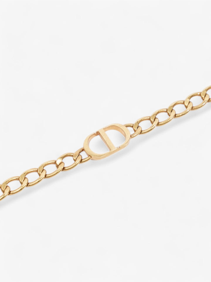 Christian Dior CD Chain Choker Gold Base Metal