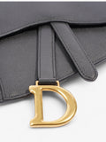 Christian Dior Saddle Belt Bag Black Leather