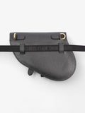 Christian Dior Saddle Belt Bag Black Leather