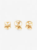 Louis Vuitton Crazy In Lock Earrings Set Gold Base Metal