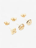 Louis Vuitton Crazy In Lock Earrings Set Gold Base Metal