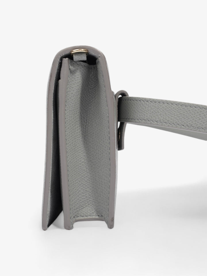 Christian Dior 30 Montaigne 2 In 1 Pouch Grey Calfskin Leather