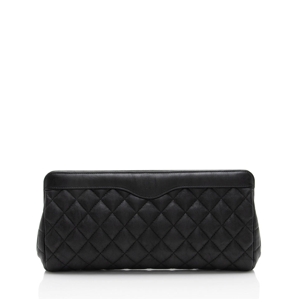 Chanel Aged Calfskin CC Frame Clutch