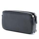 Chanel CC Calfskin and Sequin Double Zip Wallet on Chain