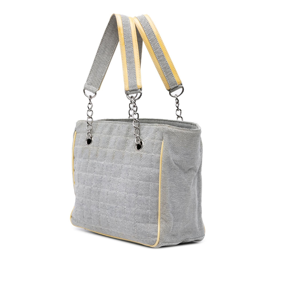 Chanel CC Camellia No. 5 Choco Bar Canvas Tote