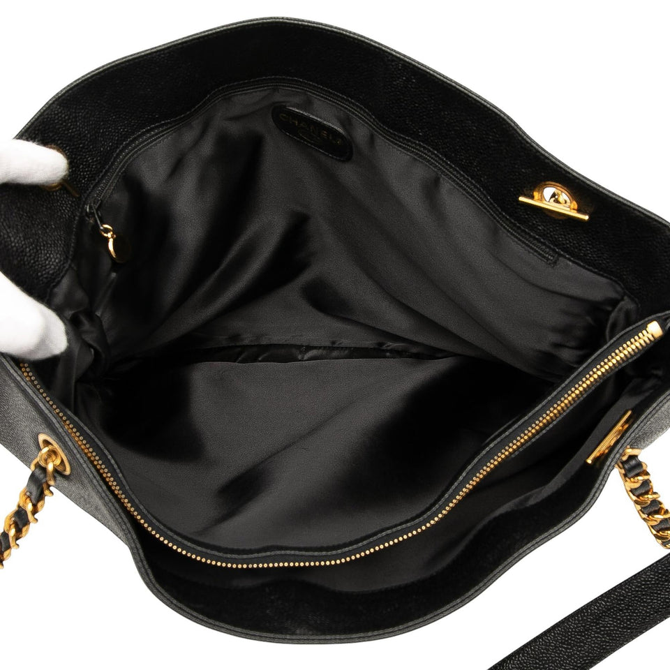 Chanel CC Caviar Chain Tote