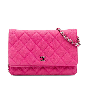 Chanel CC Caviar Wallet on Chain