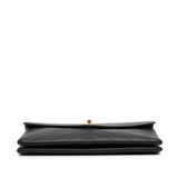 Chanel CC Chevron Calfskin Envelope Clutch