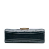 Chanel CC Chevron Calfskin Medal Flap