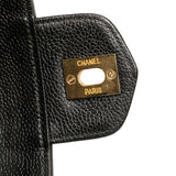 Chanel CC Chevron Caviar Turnlock Vanity Bag