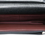 Chanel CC Chevron Caviar Wallet On Chain