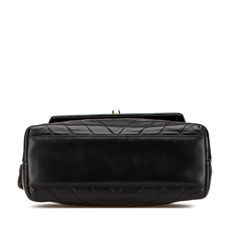Chanel CC Chevron Lambskin Flap
