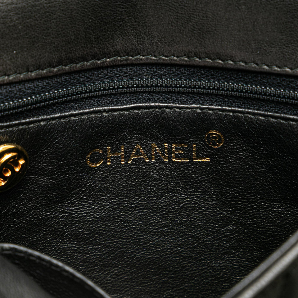 Chanel CC Chevron Lambskin Flap