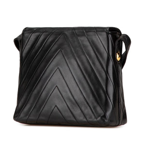 Chanel CC Chevron Lambskin Flap