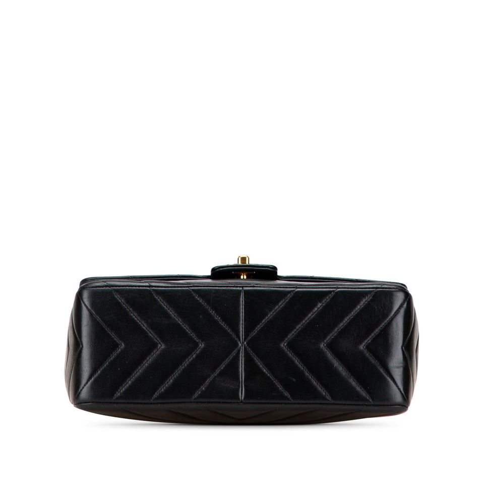 Chanel CC Chevron Lambskin Flap