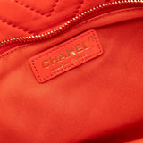 Chanel CC Chevron Lambskin Fold Over Clutch