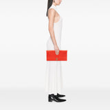 Chanel CC Chevron Lambskin Fold Over Clutch