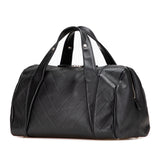 Chanel CC Chevron Quilted Lambskin Boston