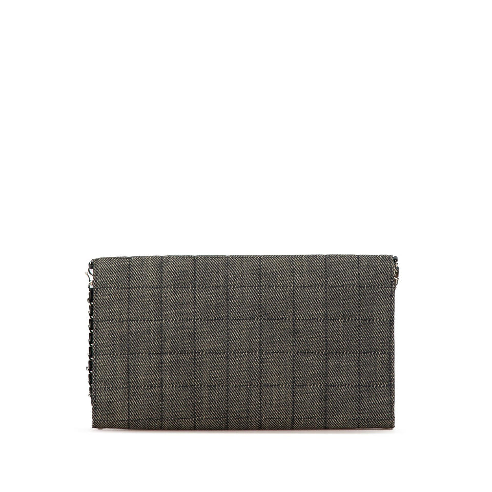 Chanel CC Choco Bar Denim Chain Flap
