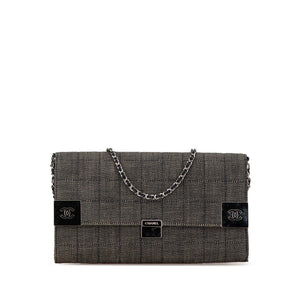 Chanel CC Choco Bar Denim Chain Flap