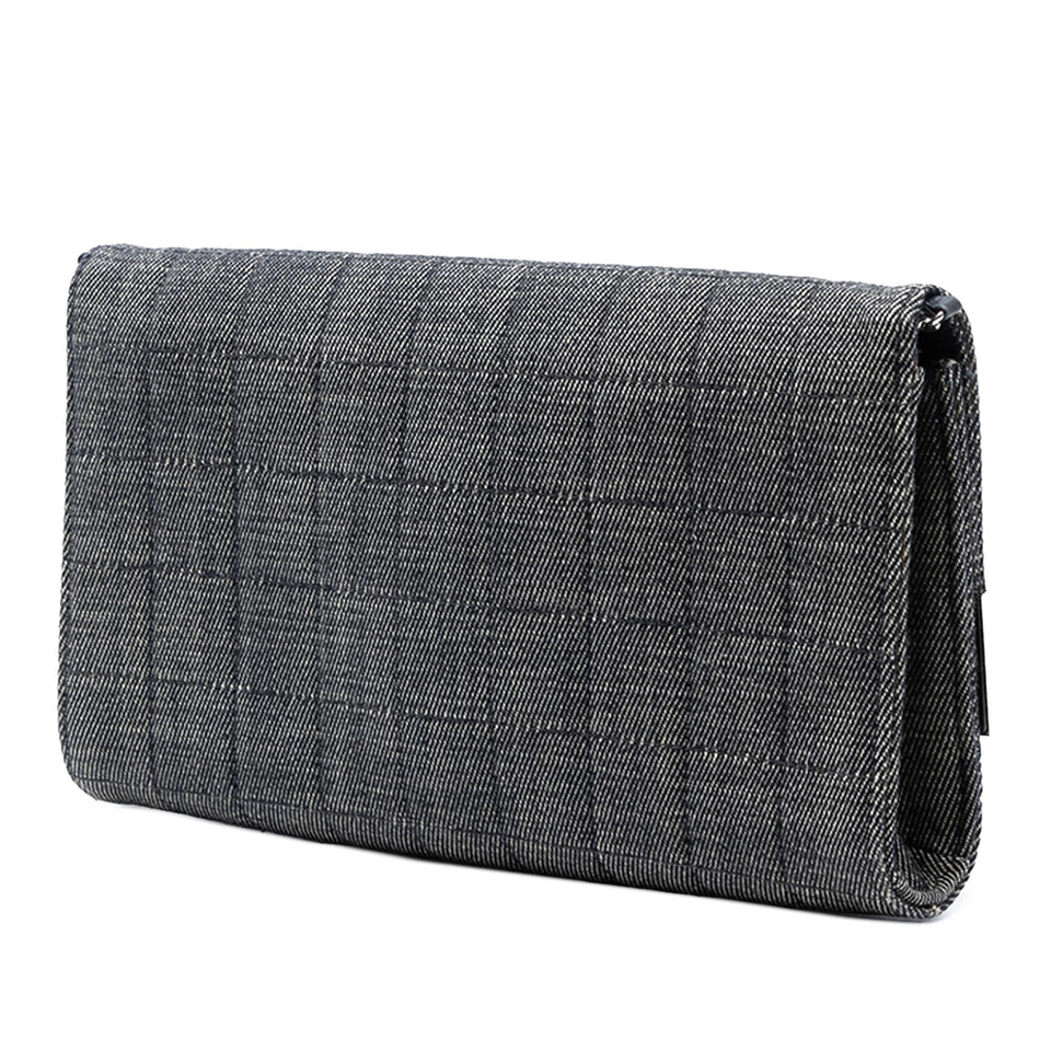 Chanel CC Choco Bar Denim Chain Flap