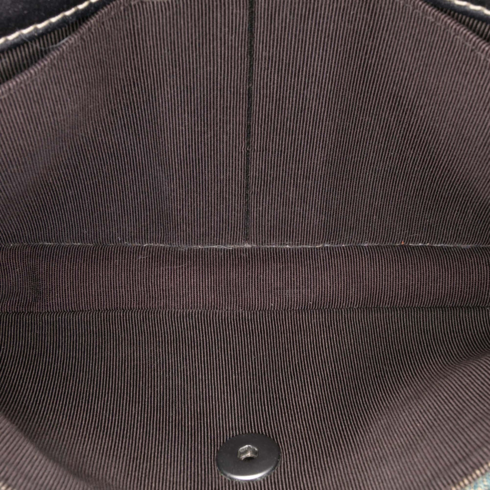 Chanel CC Chocolate Bar Denim East West Flap